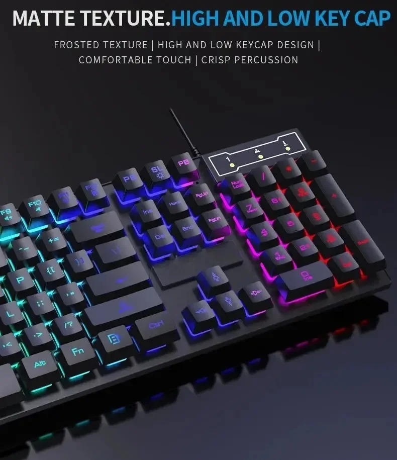 Clavier mécanique rétroéclairé - Keyboard Mouse Bundle Gaming avis et prix